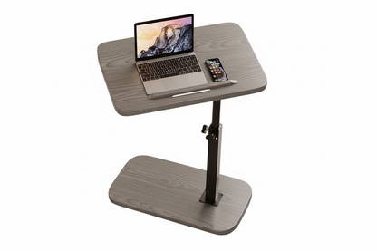 Grey wooden laptop desk