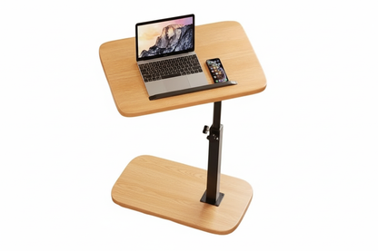Laptop desk with matching light wood top and base